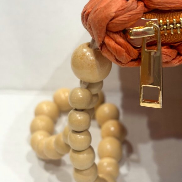 A New Day: Seagrass Terra Cotta Orange Clutch/Wristlet - Picture 6 of 11